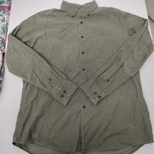 UNIQLO Corduroy Shirt Mens Large Long Sleeve Corduroy Shirt
